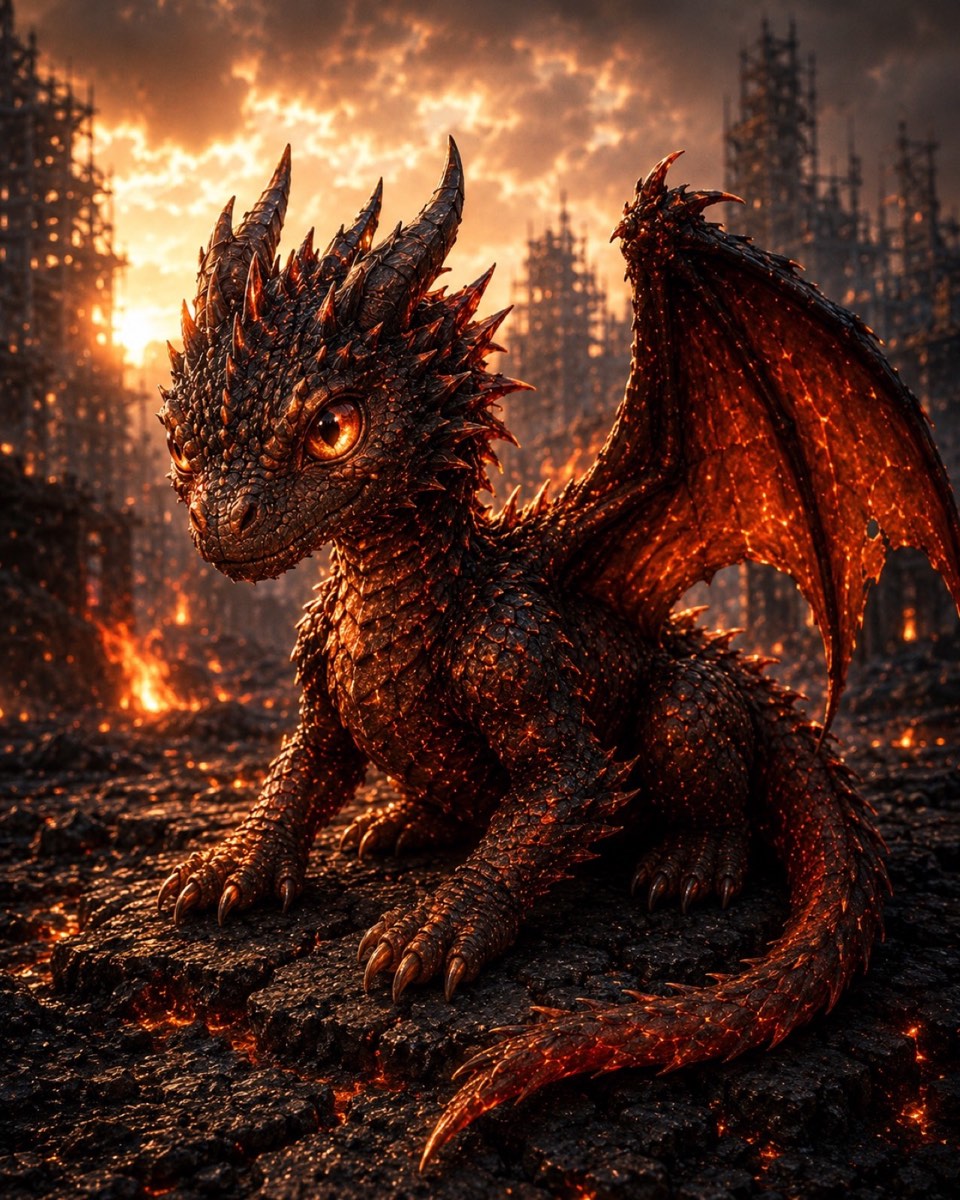 Ember hatchling official artwork