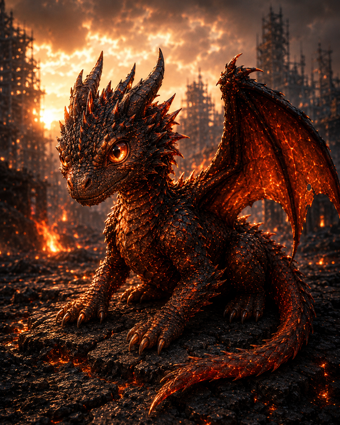 Ember hatchling official artwork