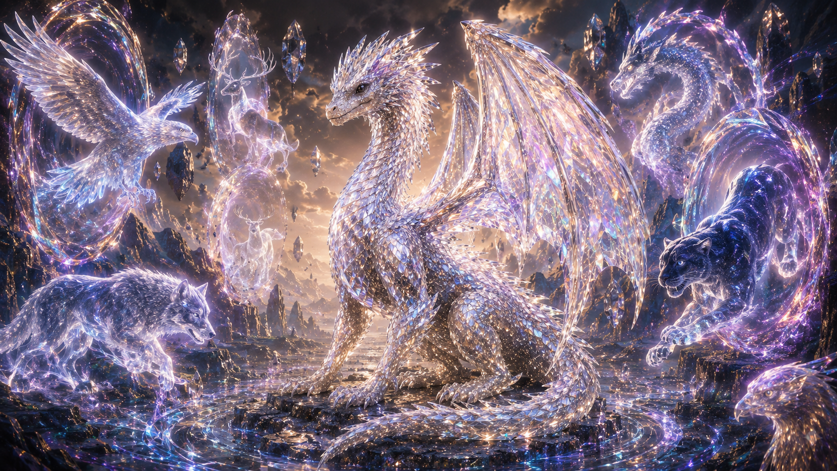 Zynthra cinematic dragon hero artwork