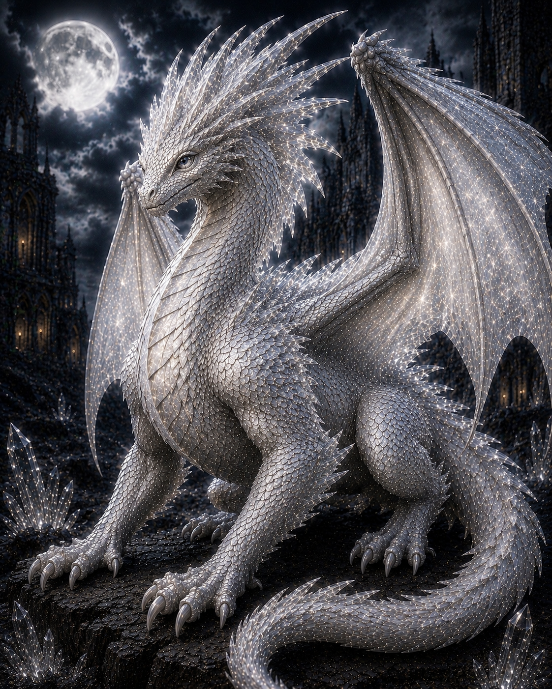 Lunaris adult dragon official artwork